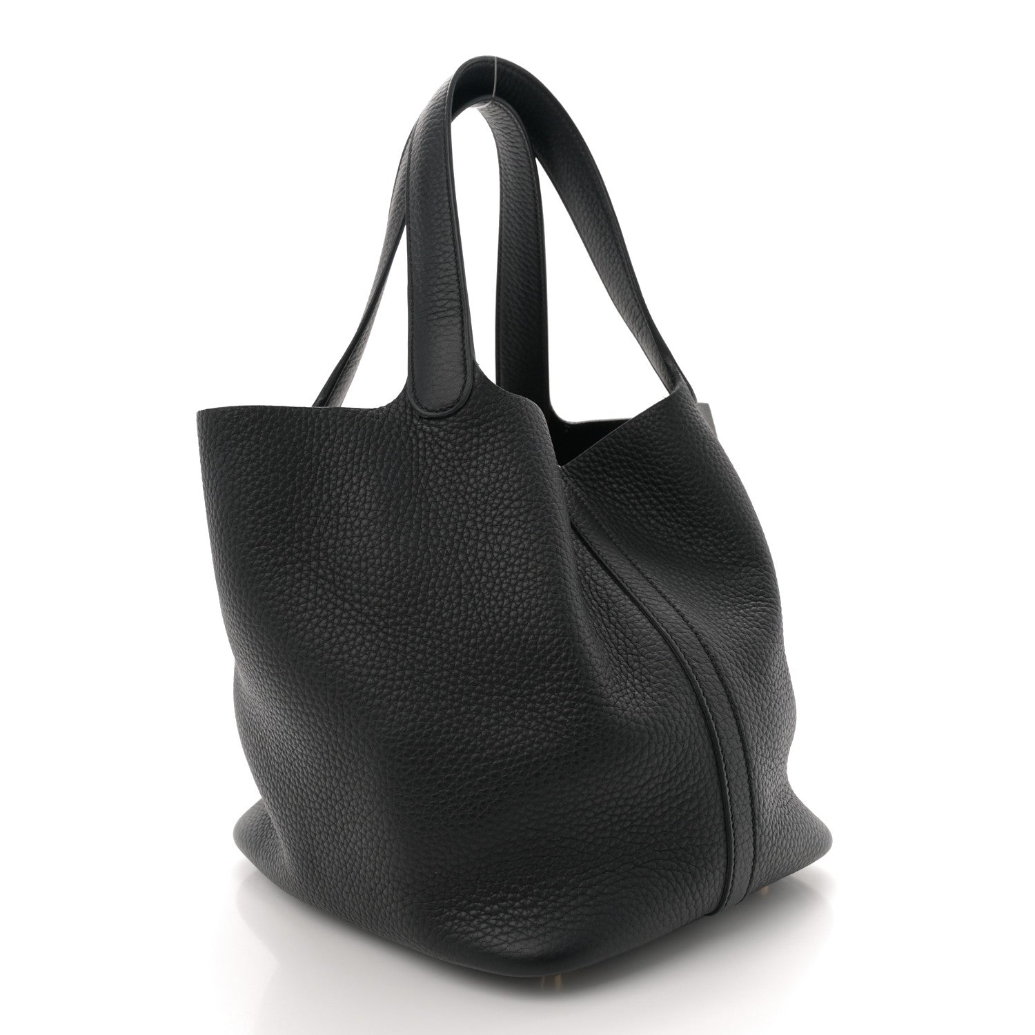 Hermes Taurillon Clemence Picotin Lock 22 MM Black 3 of 12