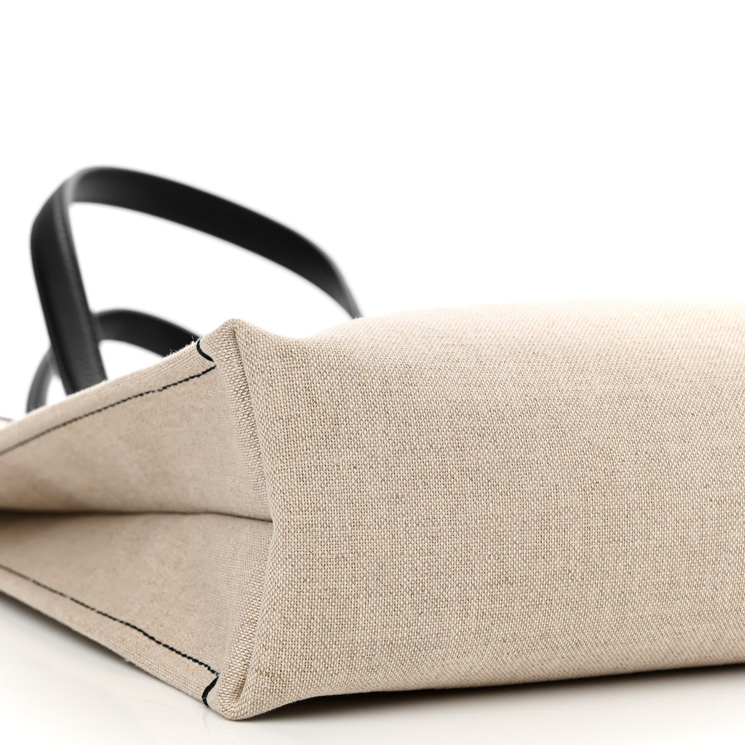 Salvatore Ferragamo Canvas 1927 Signature Tote Beige Black 8 of 9