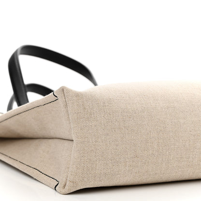 Salvatore Ferragamo Canvas 1927 Signature Tote Beige Black 8 of 9