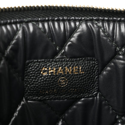 Chanel Caviar Quilted Large Boy Cosmetic Case Black 6 of 9