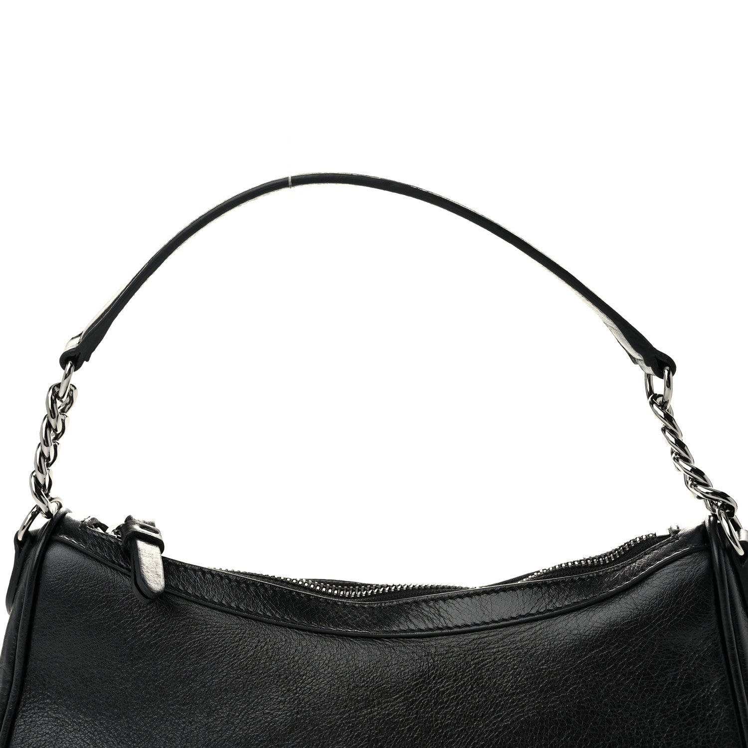 Jimmy Choo Lambskin JC Soft Hobo Bag Black 8 of 10