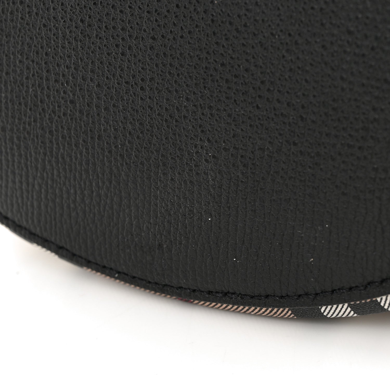 Burberry Haymarket Check Colours Small Lorne Bucket Crossbody Black 15 of 15