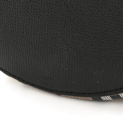 Burberry Haymarket Check Colours Small Lorne Bucket Crossbody Black 15 of 15
