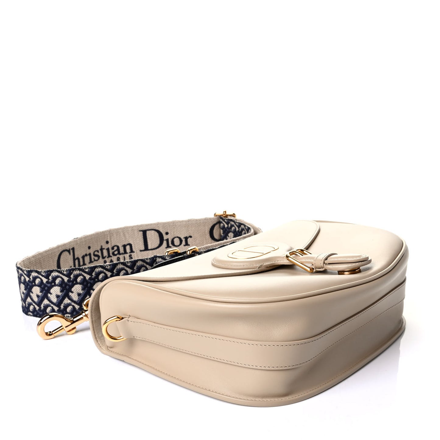 Box Calfskin Large Bobby Flap Beige
