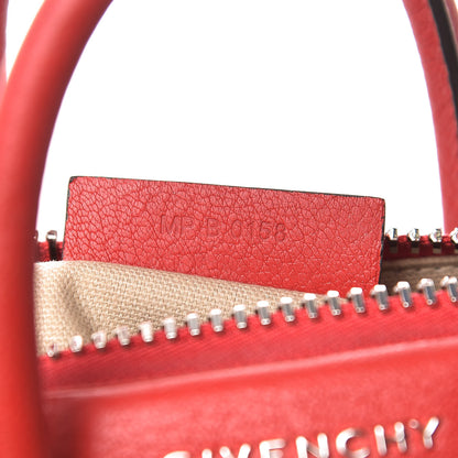 Givenchy Sugar Goatskin Mini Antigona Red 7 of 9