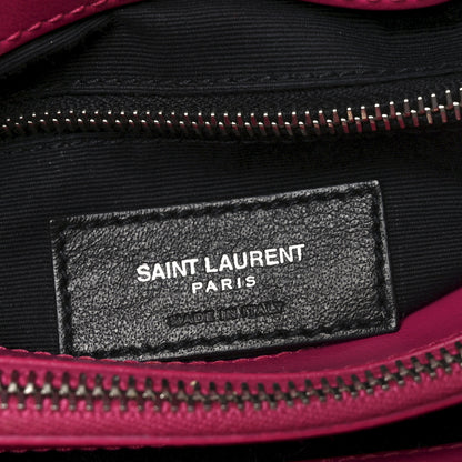 Saint Laurent Calfskin Y Quilted Monogram Medium Loulou Chain Satchel Freesia 6 of 11