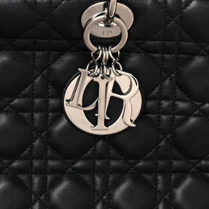 Christian Dior Lambskin Cannage Large Lady Dior Black 8 of 13