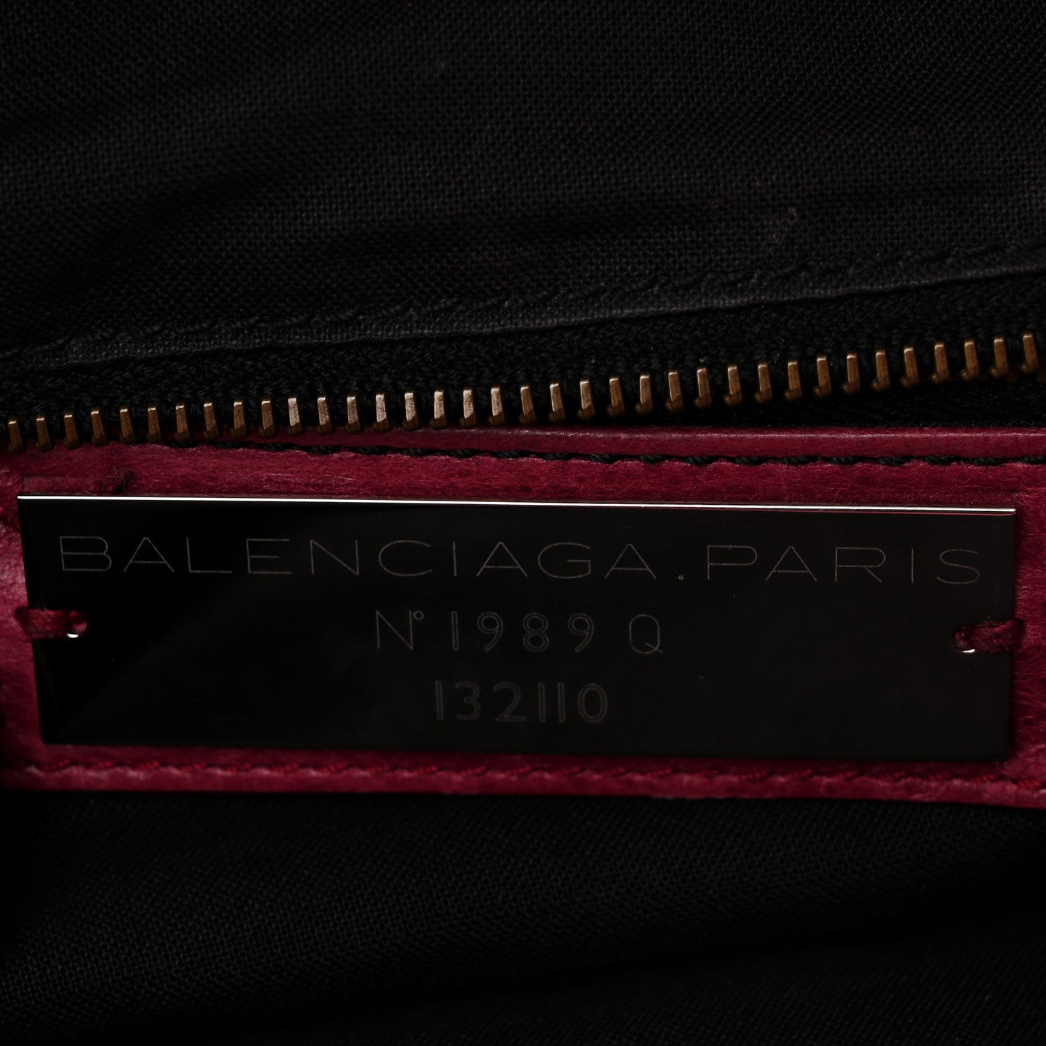 Balenciaga Agneau Classic Hardware Work Pourpre 7 of 15