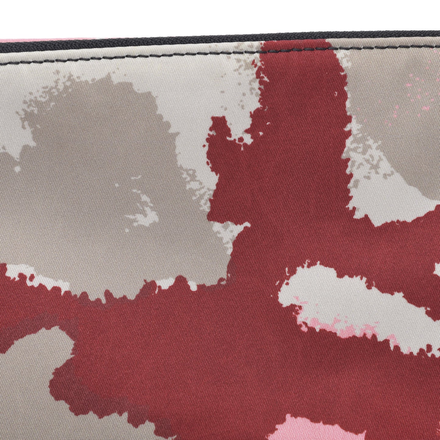 Nylon Camouart Belt Bag Red Multicolor