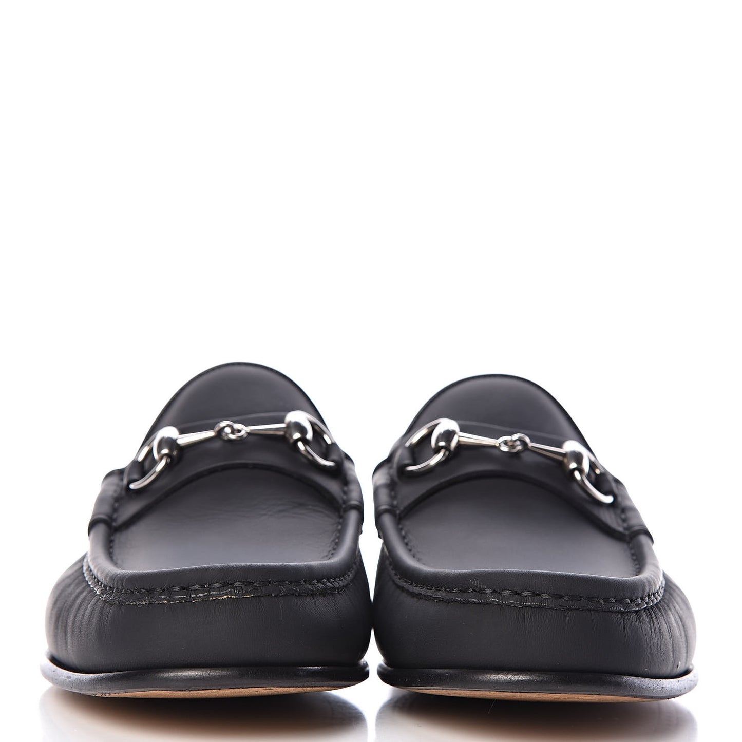 Calfskin Mens 1953 Horsebit Loafers 7 Black