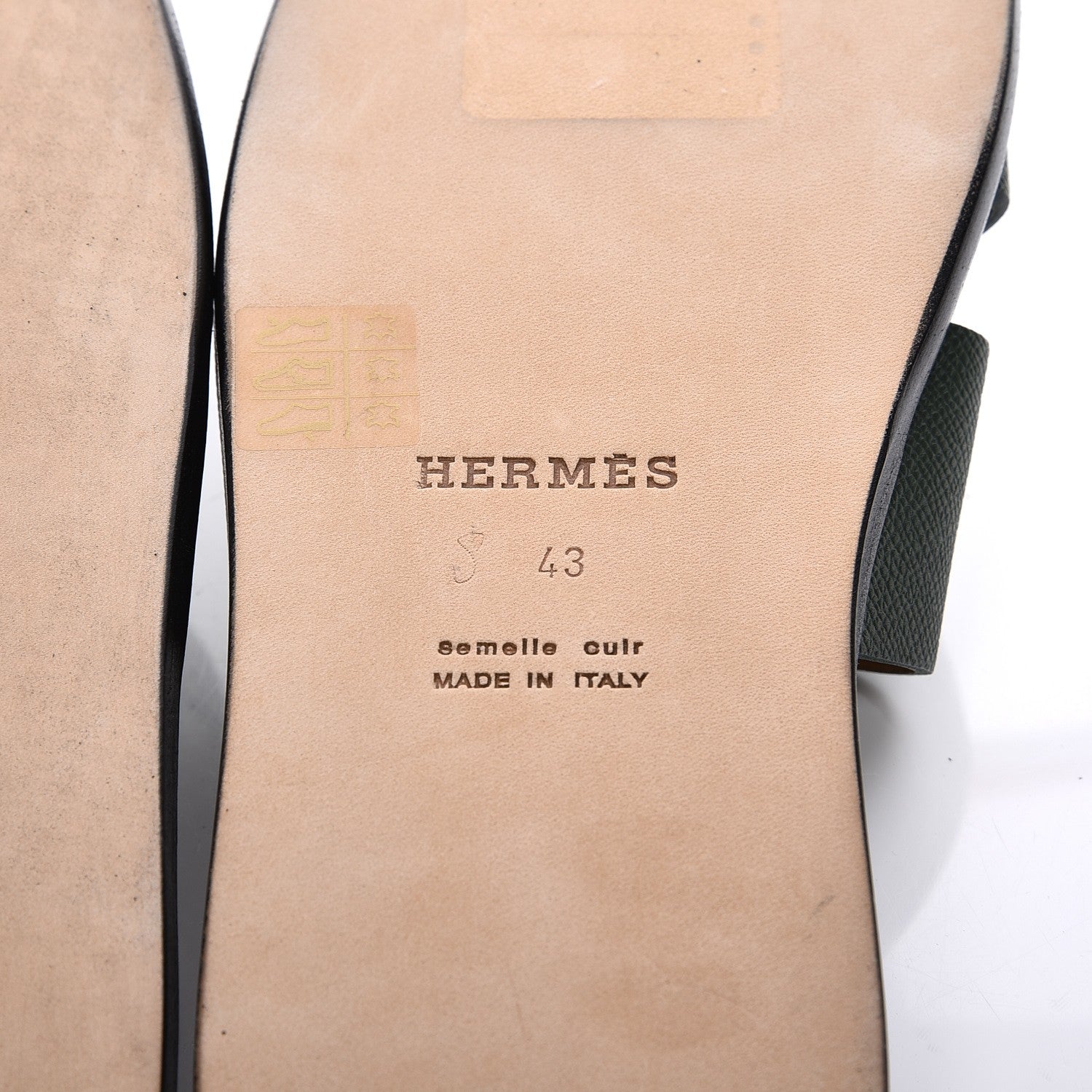 Hermes Epsom Izmir Mens Sandals 43 Vert Veronese 8 of 11