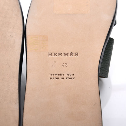 Hermes Epsom Izmir Mens Sandals 43 Vert Veronese 8 of 11