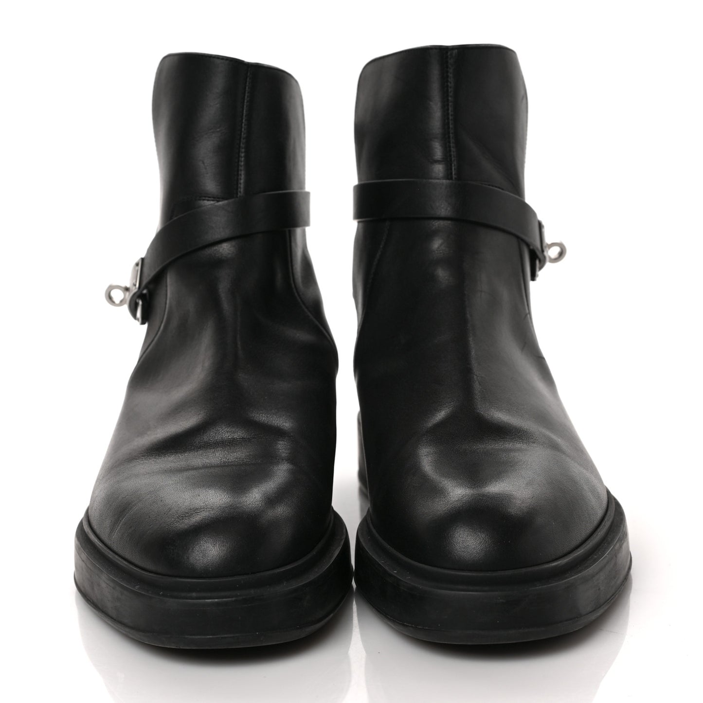 Calfskin Mens Veo Ankle Boots 42 Black