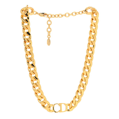 Christian Dior Metal Danseuse Etoile Chain Choker Necklace Gold 3 of 5
