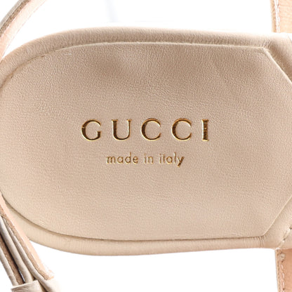 Gucci Nappa Matelasse Double G 35mm Thong Sandals 38 Mystic White 9 of 10