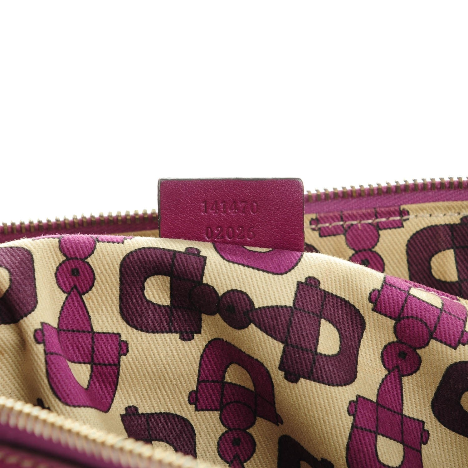Gucci Guccissima Medium Abbey Tote Purple 9 of 10