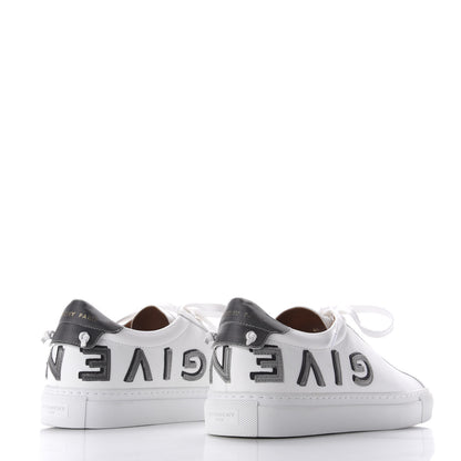 Givenchy Calfskin Reverse Logo Urban Street Sneakers 40 White Grey 4 of 10