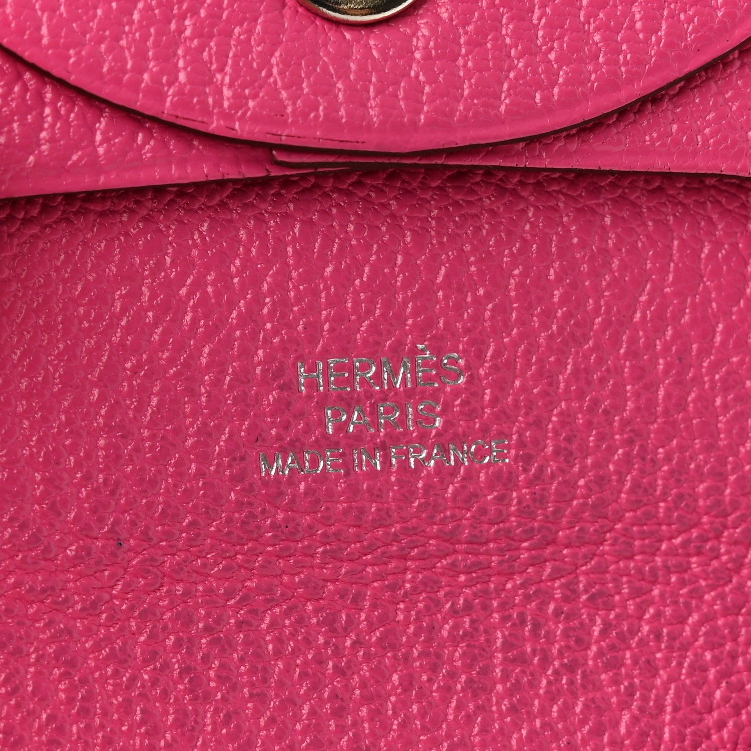 Hermes Chevre Mysore Bastia Coin Purse Rose Tyrien 6 of 7