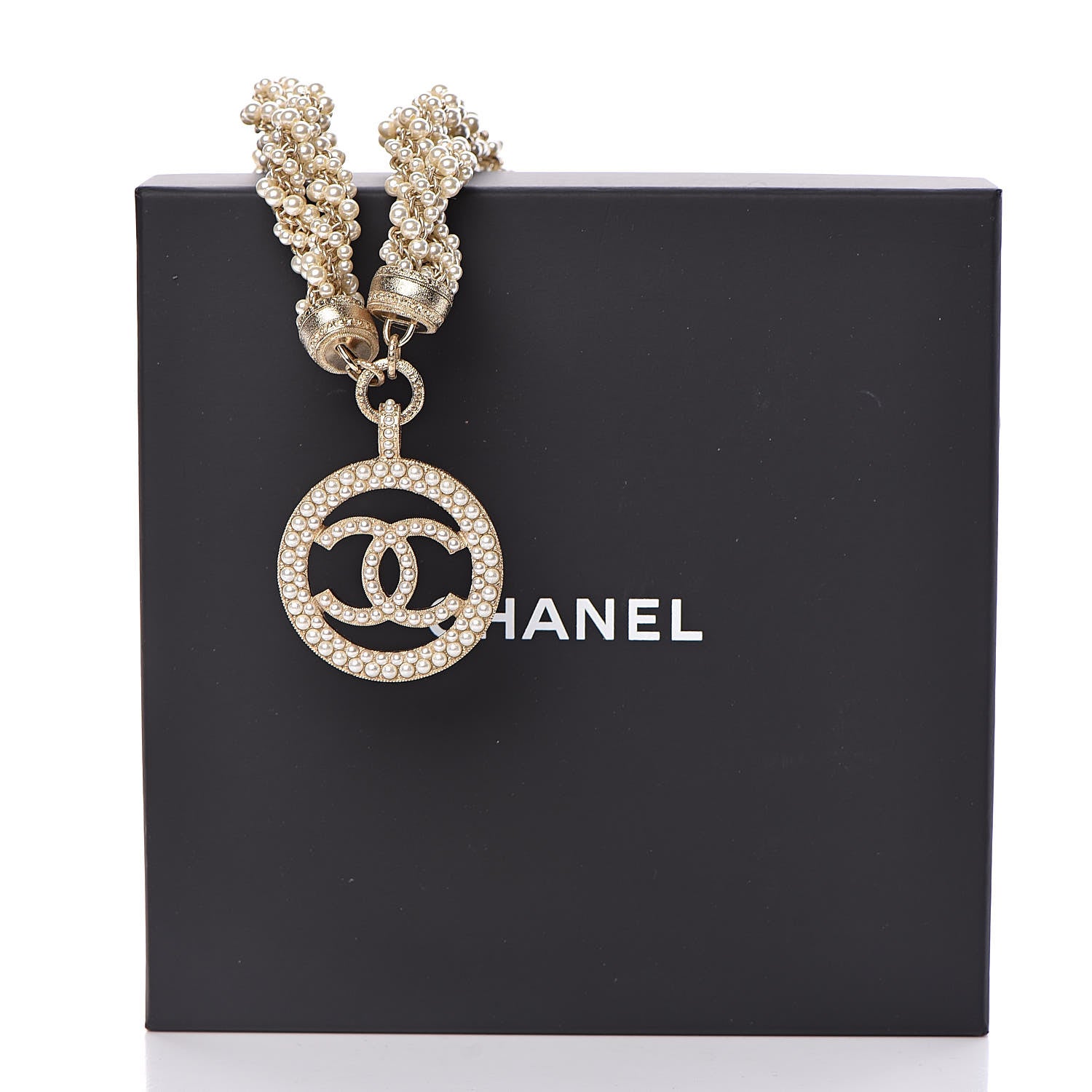 Chanel Pearl CC Short Necklace Gold 6 of 6