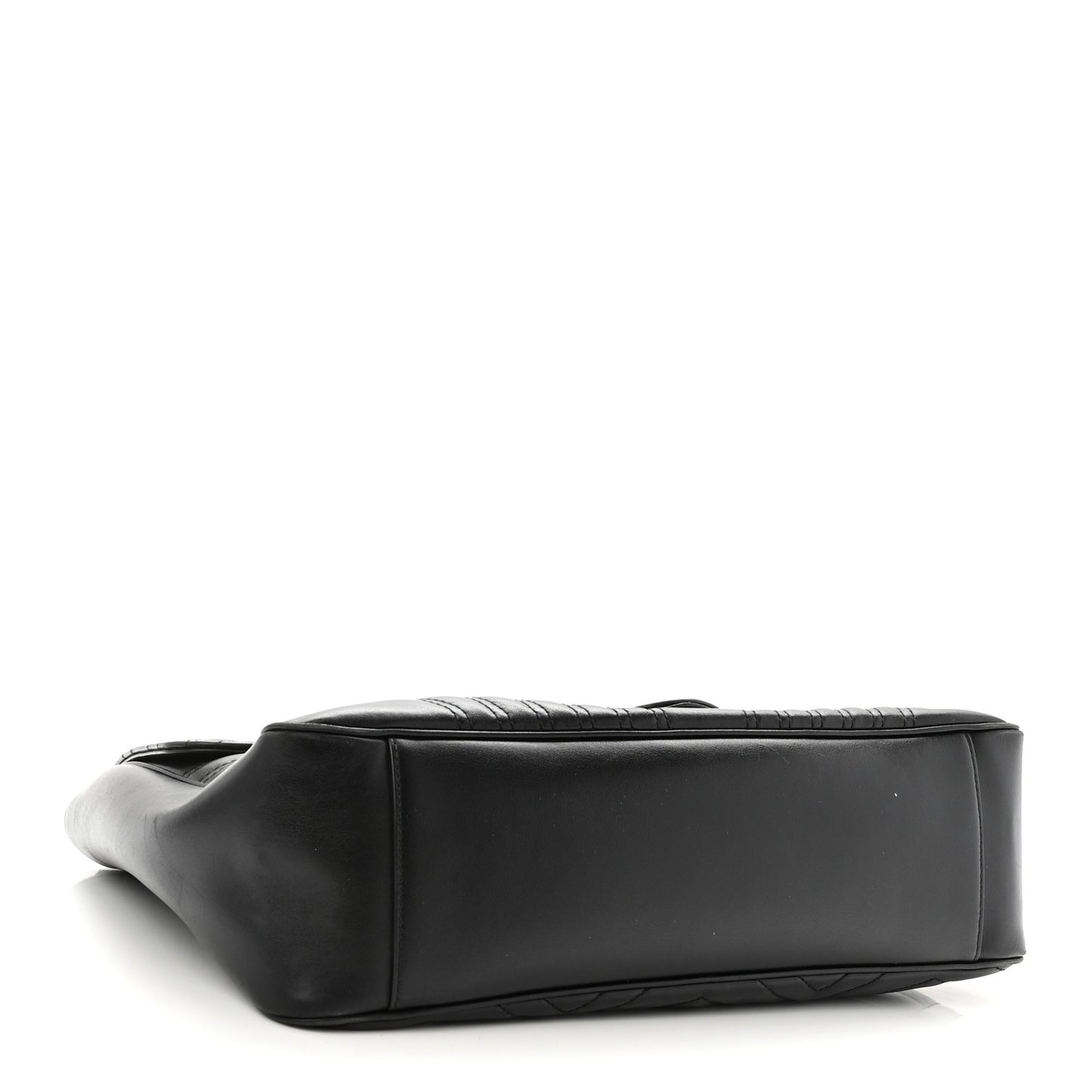 Calfskin Matelasse Large GG Marmont Shoulder Bag Black