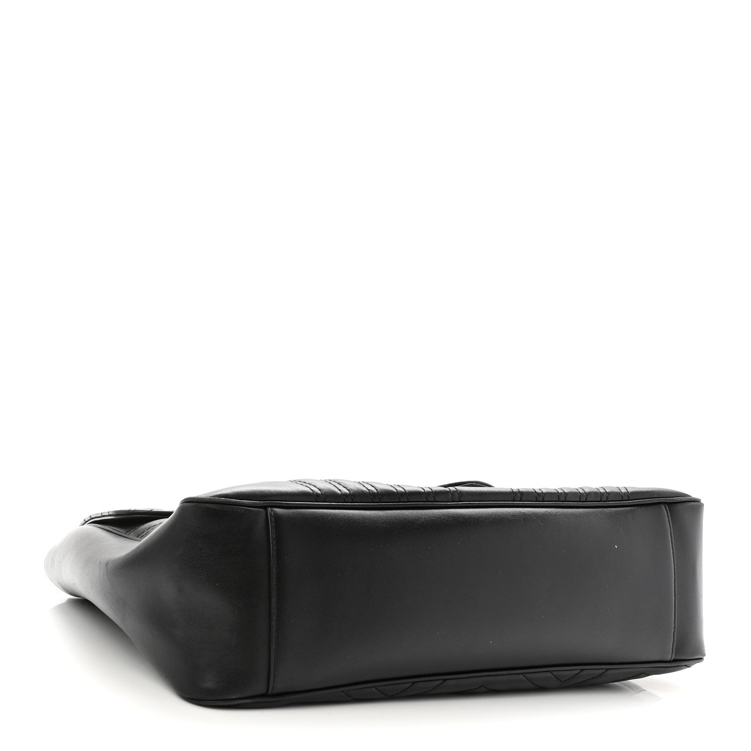 Gucci Calfskin Matelasse Large GG Marmont Shoulder Bag Black 4 of 10