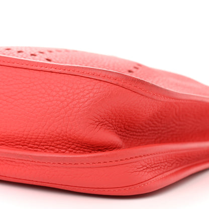 Hermes Taurillon Clemence Evelyne III PM Rouge Pivoine 10 of 13