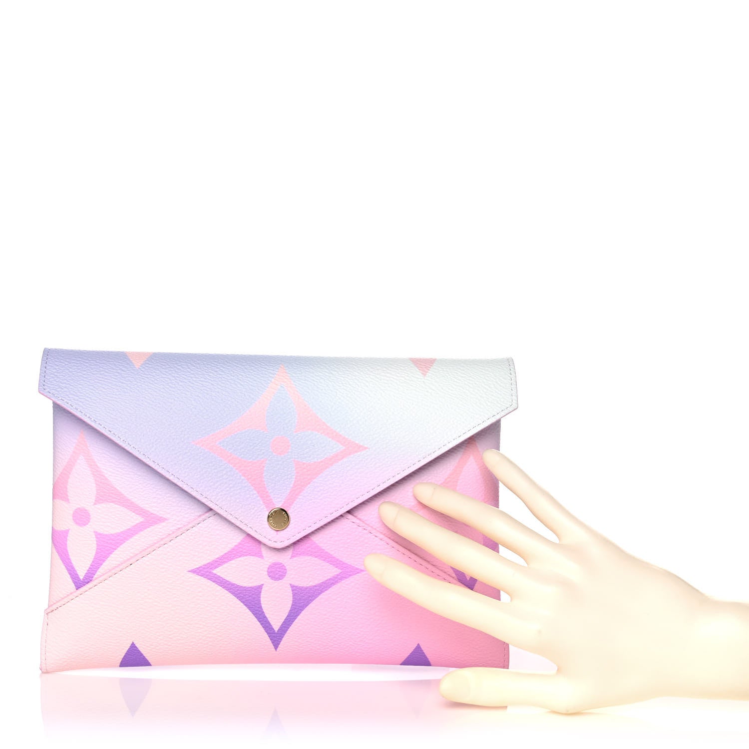 Louis Vuitton Monogram Giant Spring In The City Kirigami Pochette Set Sunrise Pastel Sunset Kaki 3 of 10