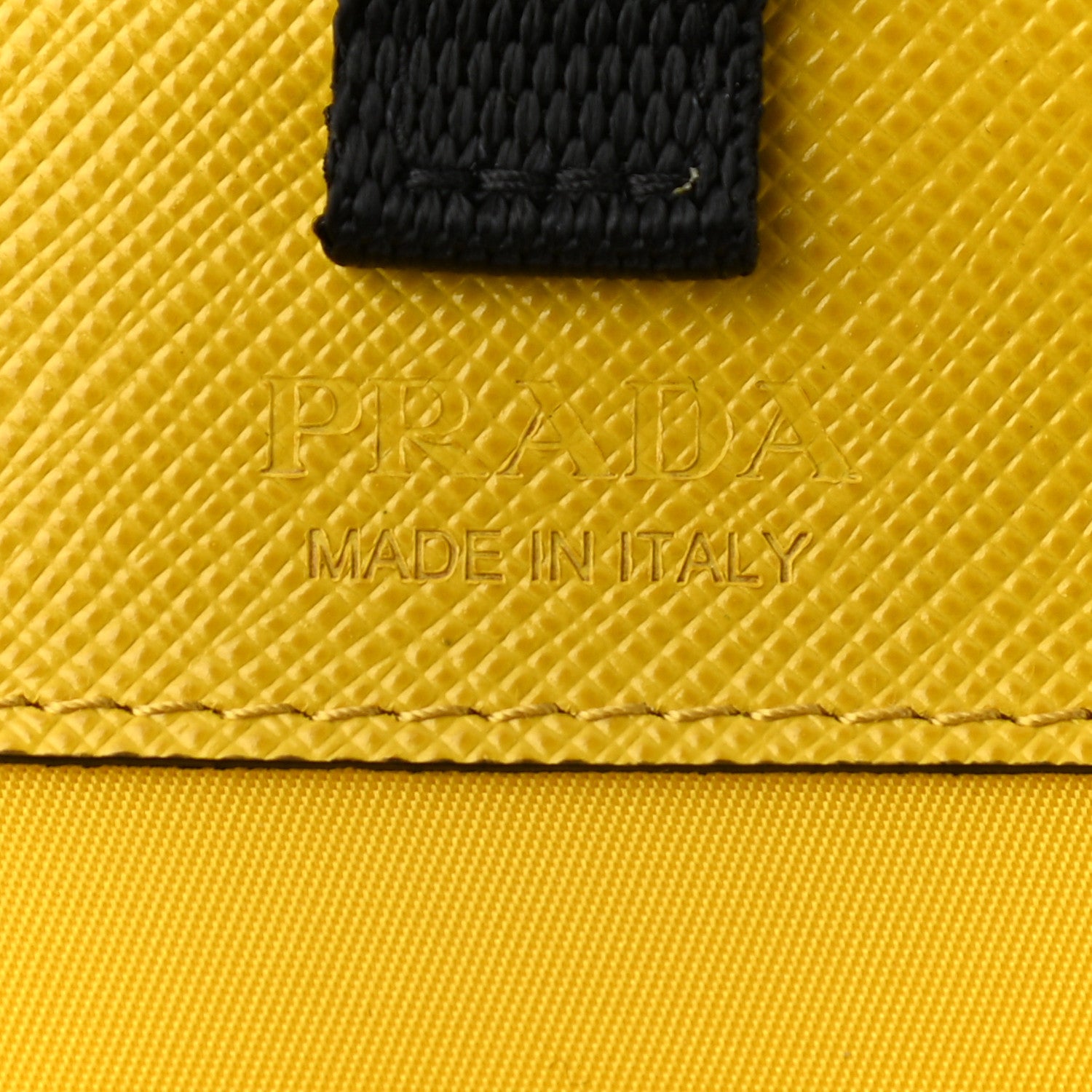 Prada Re-Nylon Saffiano Smartphone Case Crossbody Giallo 6 of 10
