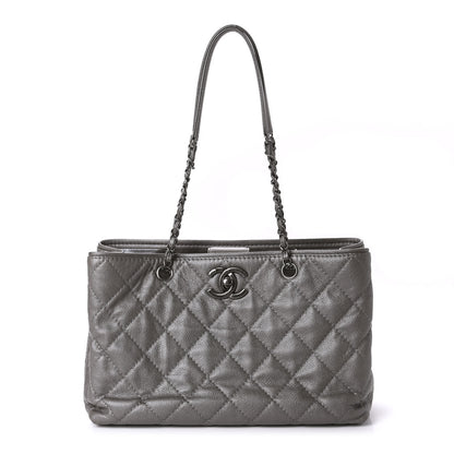 Chanel Caviar Medium Be Caviar Tote Silver 1 of 12