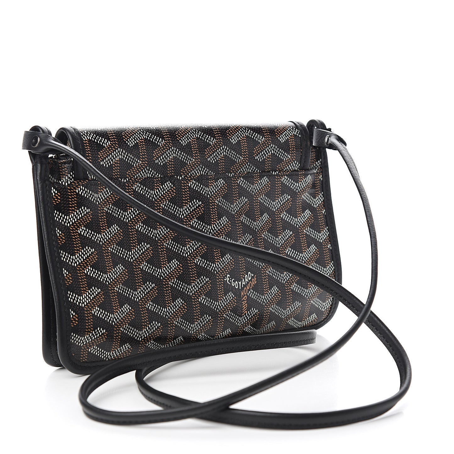 Goyardine Plumet Wallet Clutch Black