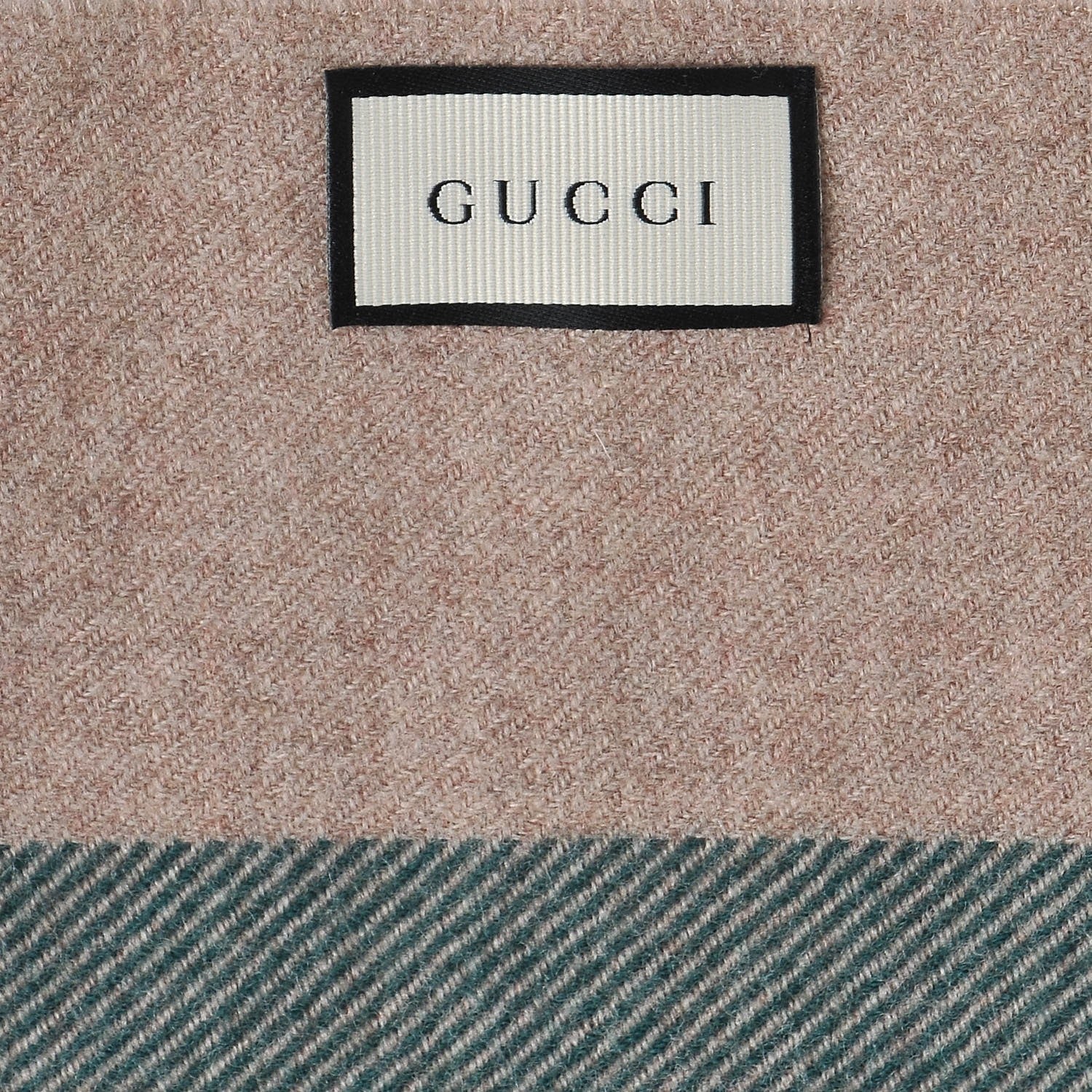 Gucci Wool Junweb Scarf Sand Bordeaux 4 of 5