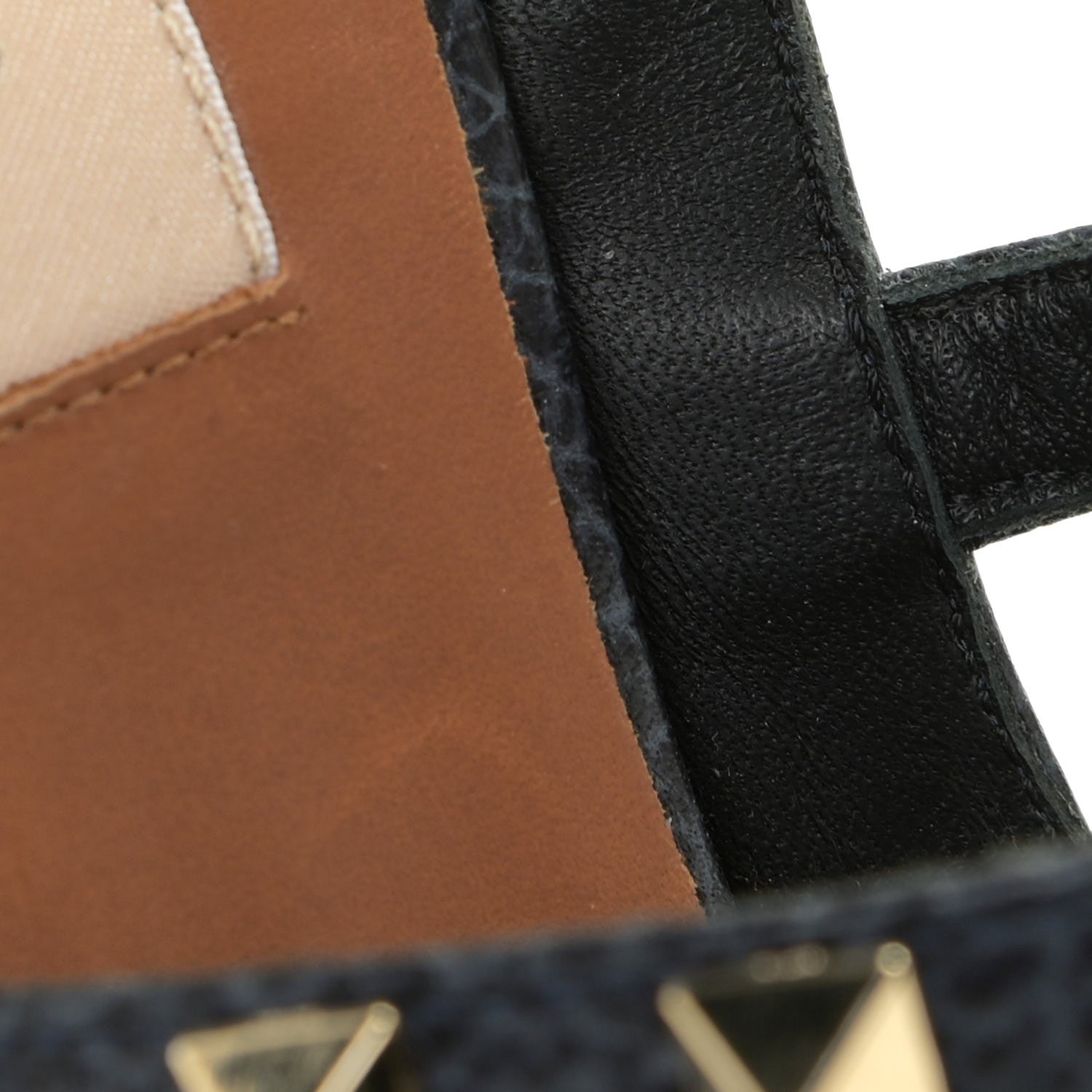 Valentino Garavani Pebbled Calfskin Rockstud Ankle Strap 100mm Pumps 36.5 Deep Denim 12 of 14