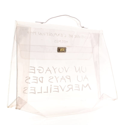 Hermes Vinyl Souvenir De L'Exposition Kelly Transparent 3 of 11