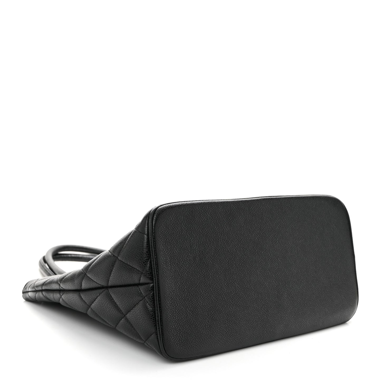 Caviar Quilted Medallion Tote Black