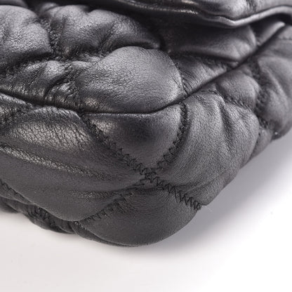 Chanel Calfskin Small Bubble Quilt Flap Bag Black 6 of 9