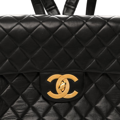 Chanel Lambskin Quilted Backpack Black 8 of 12