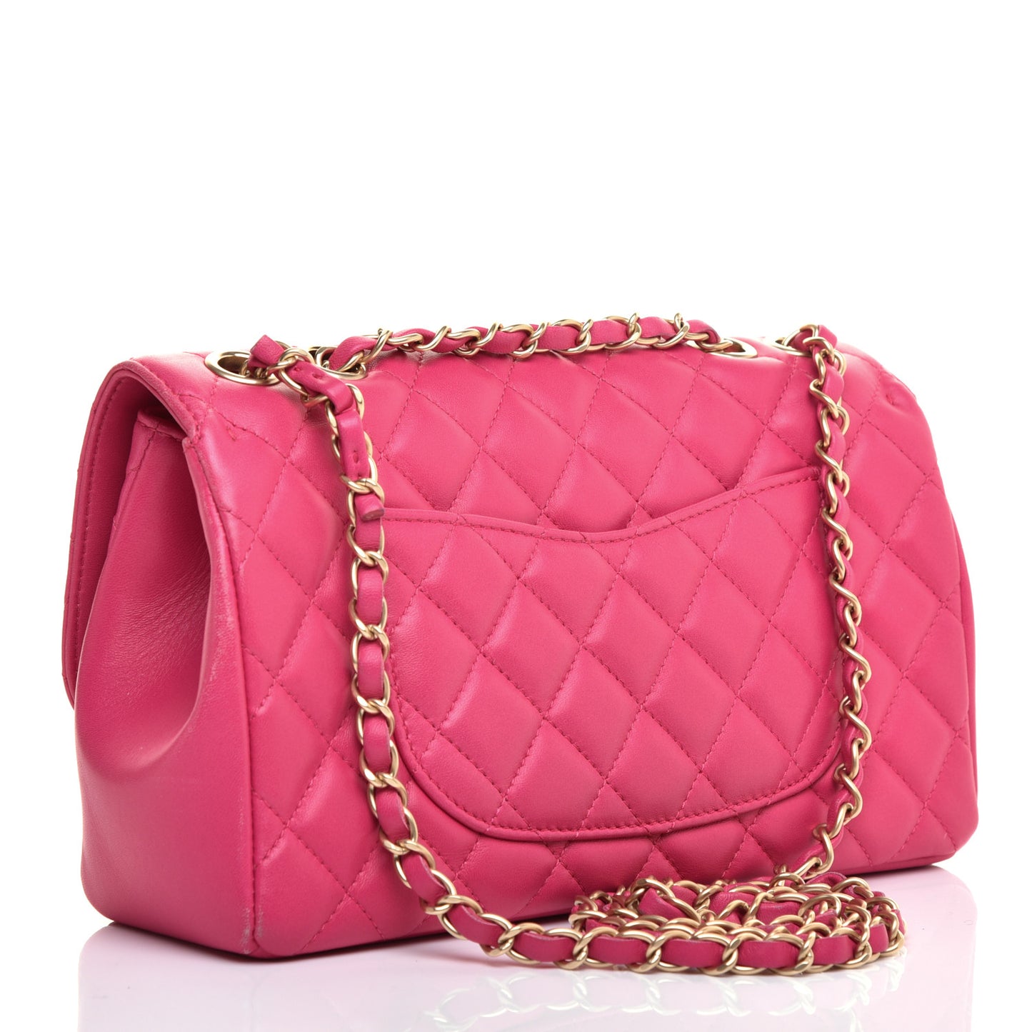 Lambskin Quilted Medium Mademoiselle Chic Flap Pink