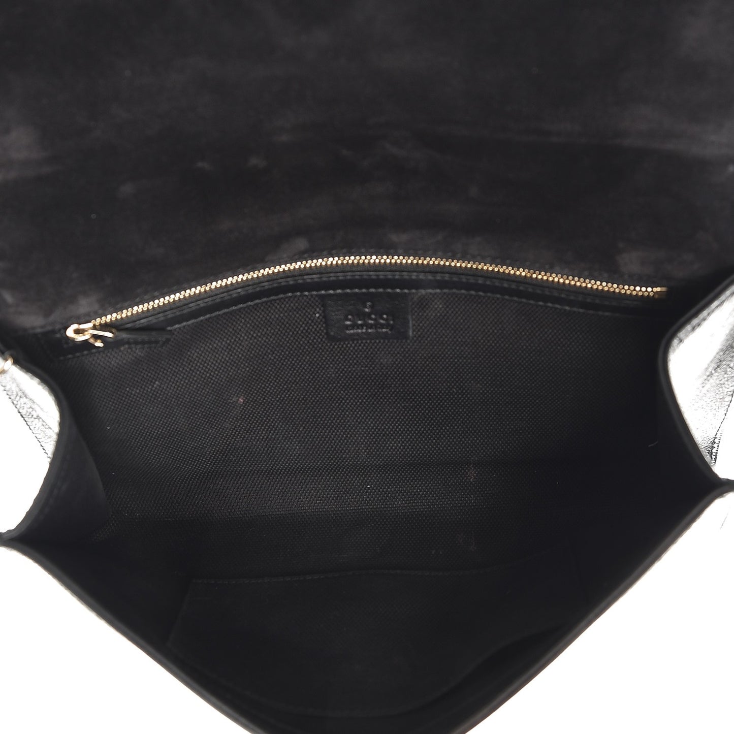 Soft Patent Medium Soho Clutch Black
