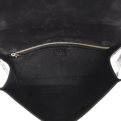 Gucci Soft Patent Medium Soho Clutch Black 5 of 10