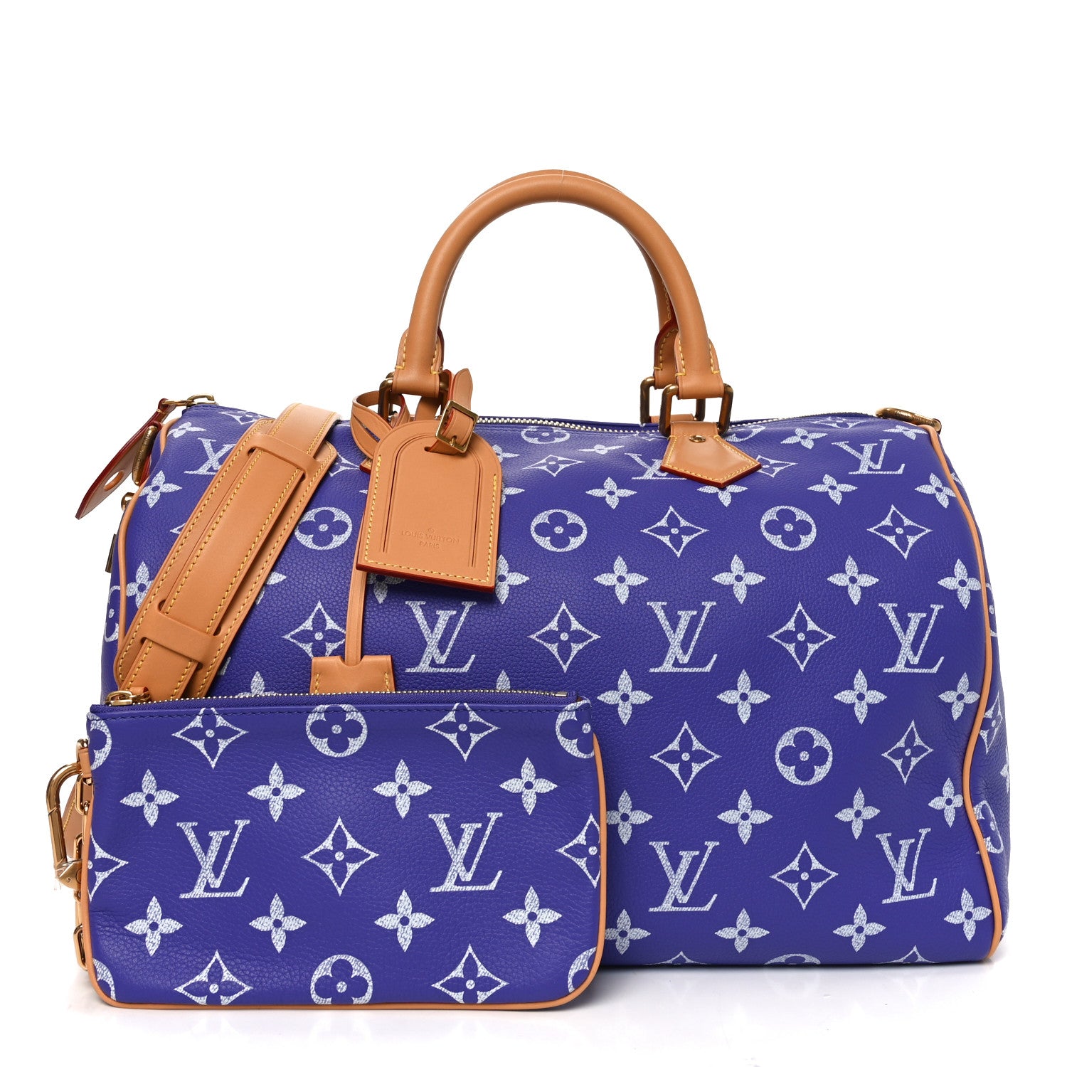 Louis Vuitton Calfskin Monogram Speedy P9 Bandouliere 40 Amethyst