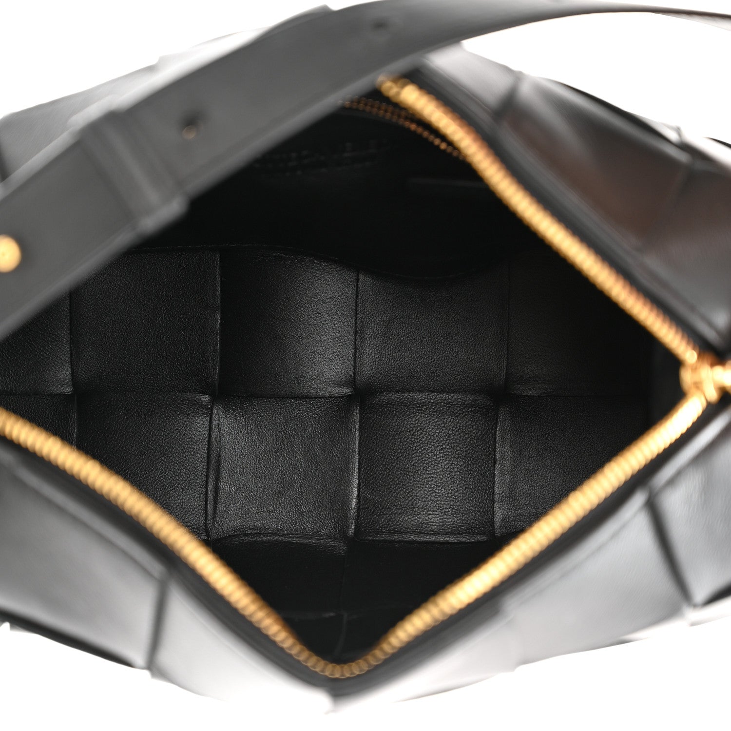 Bottega Veneta Lambskin Maxi Intrecciato Brick Cassette Bag Black 5 of 10
