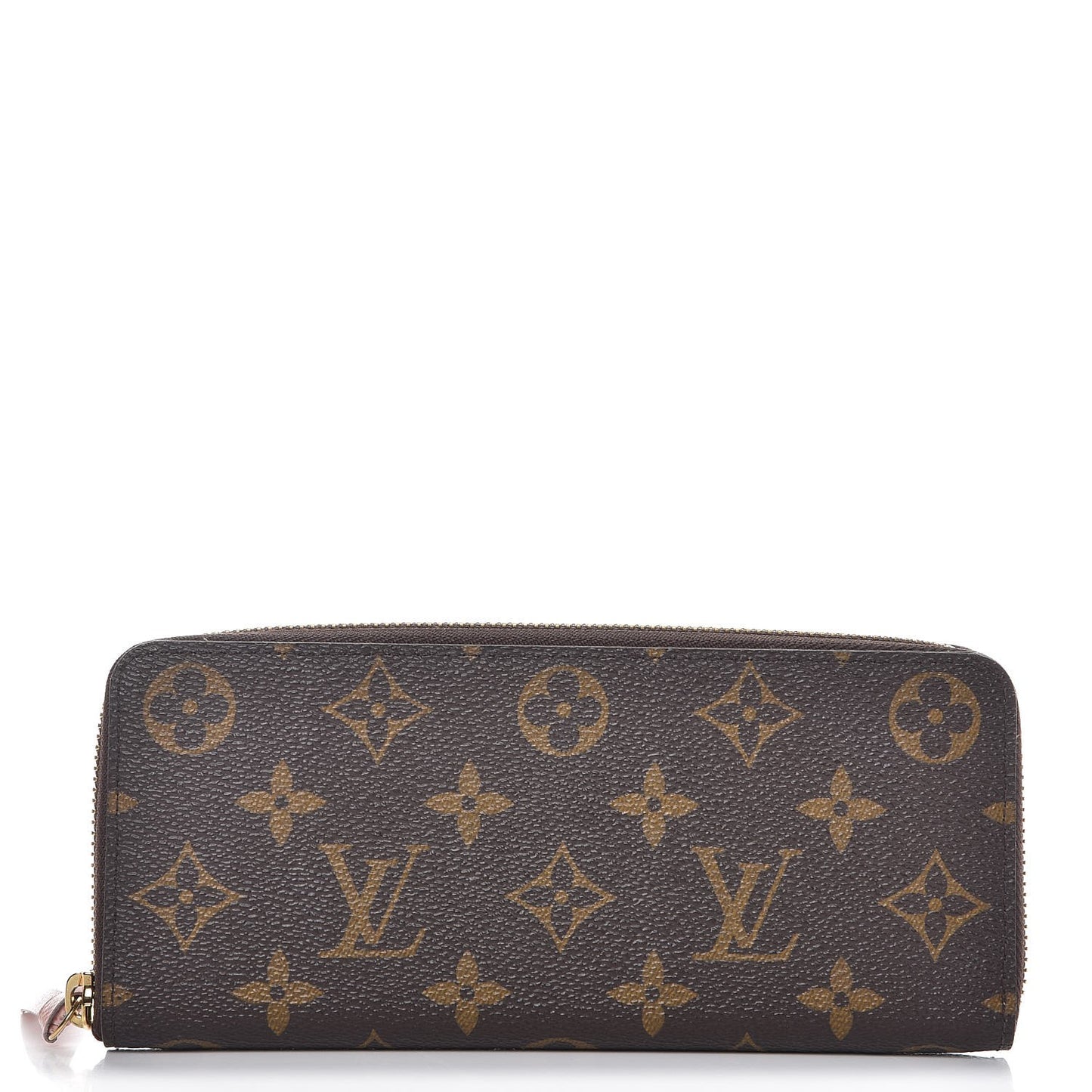 Monogram Clemence Wallet Rose Ballerine