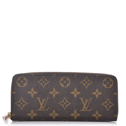 Louis Vuitton Monogram Clemence Wallet Rose Ballerine 1 of 8