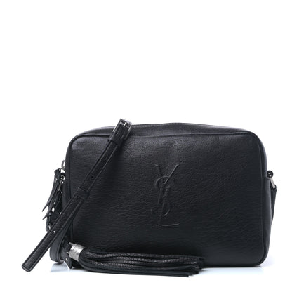 Saint Laurent Lambskin Monogram Small Lou Camera Bag Black 1 of 9