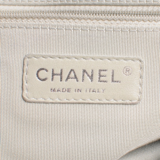 Chanel Leather Chain Around Large Messenger Navy 7 of 8