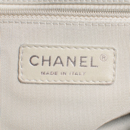 Chanel Leather Chain Around Large Messenger Navy 7 of 8