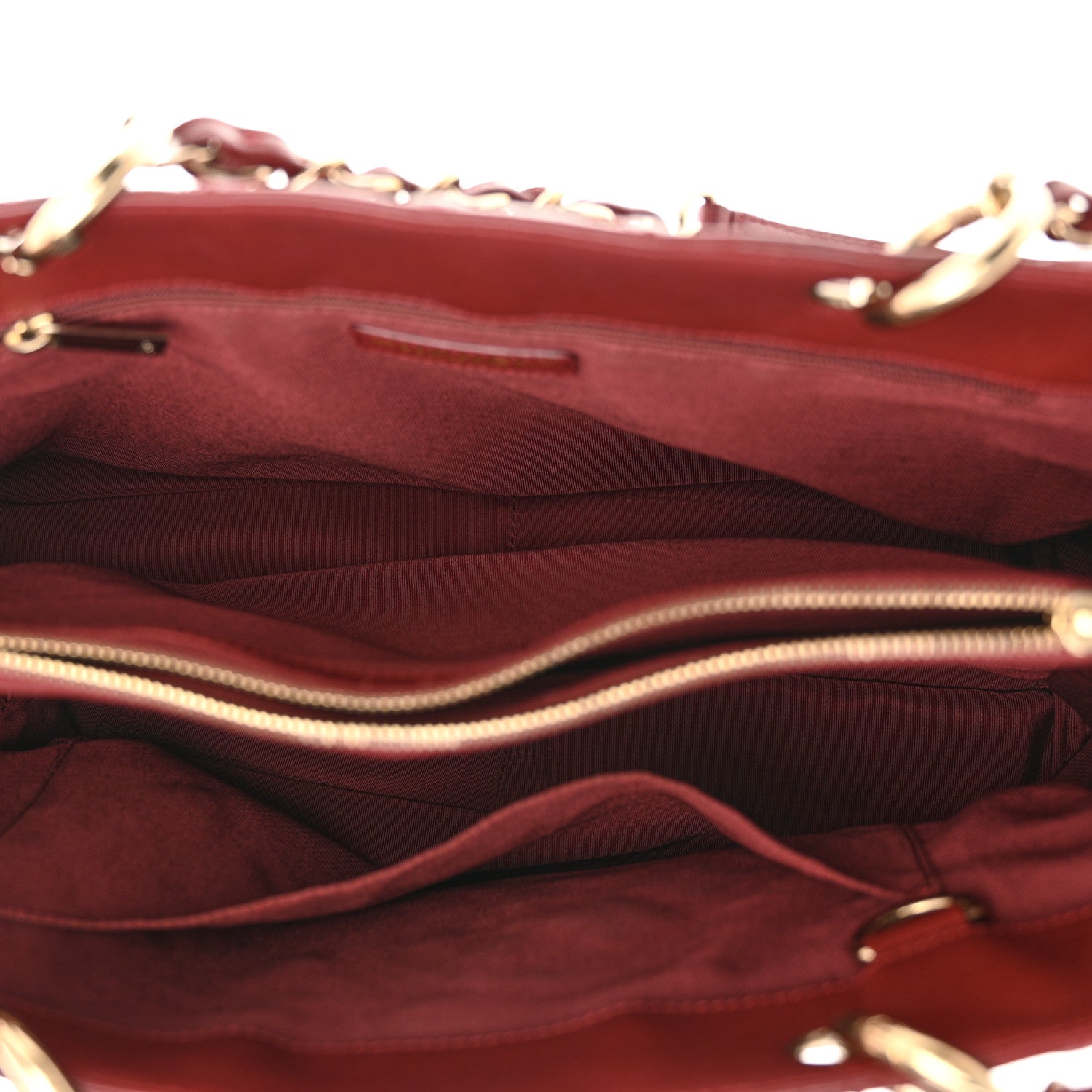Chanel Caviar Quilted Grand Shopping Tote GST Red 5 of 15