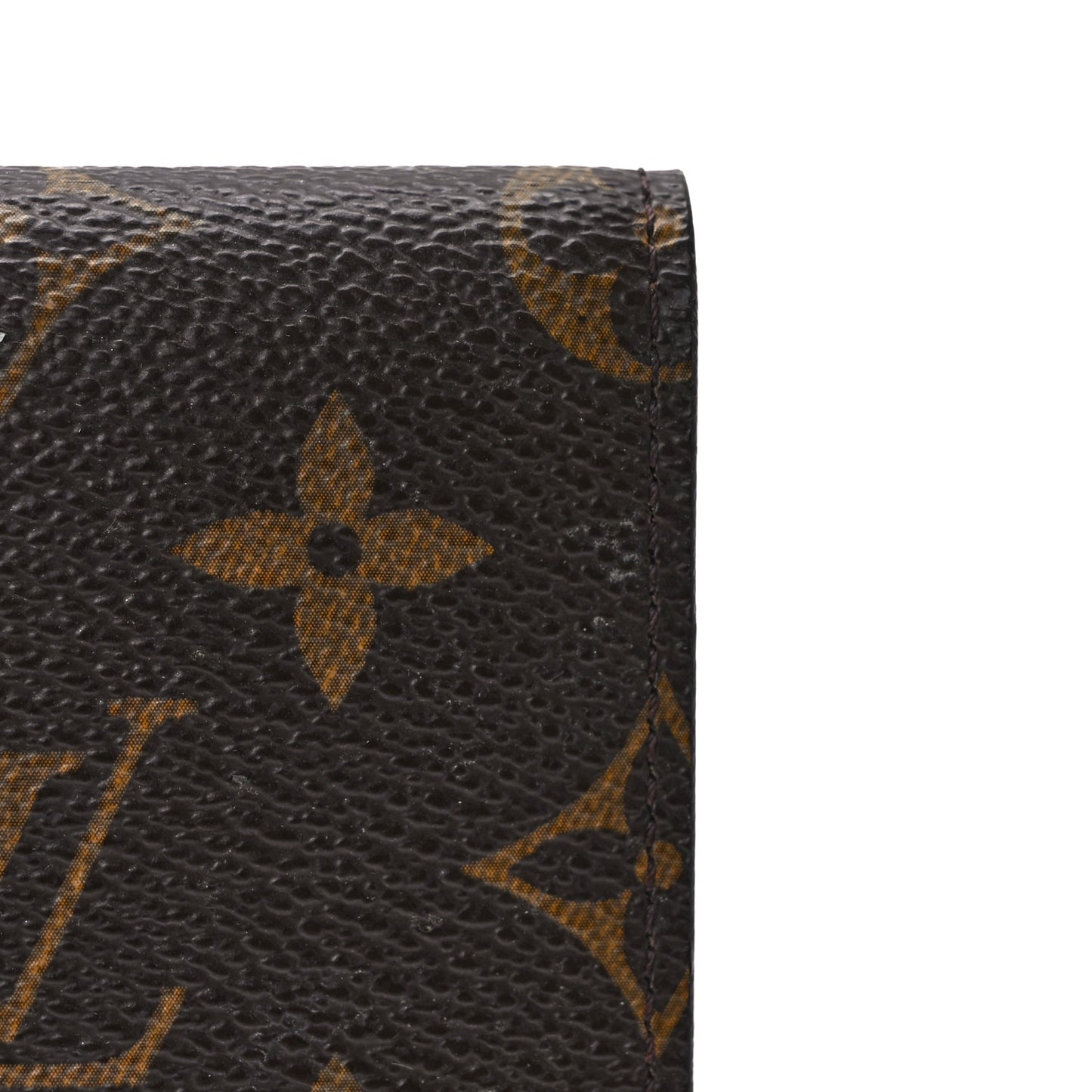 Monogram Simple Checkbook Holder Wallet Cover
