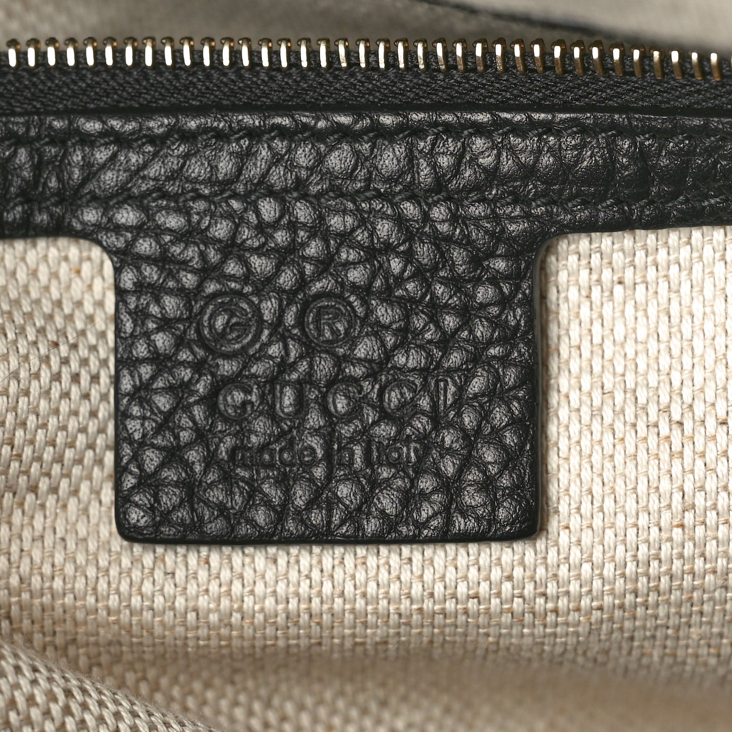 Pebbled Calfskin Large Soho Hobo Black