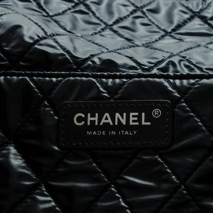 Chanel Nylon Cat Emoticon Tote Navy Gold 7 of 8